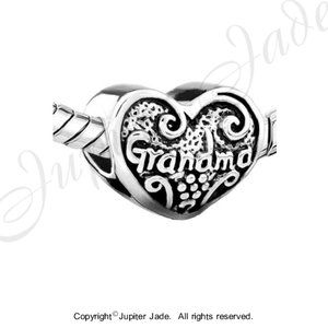 Pugster Love Grandma Heart Bracelet Charm - Fits Pandora